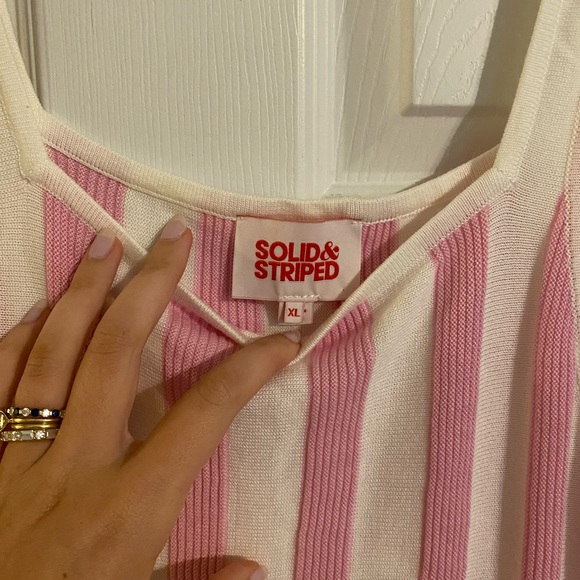 NWOT Solid & Striped The Kimberly Dress in Cotton Candy in XL - Picture 5 of 7